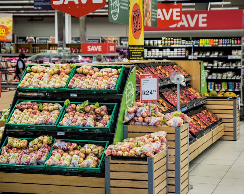 grocery isle with food essentials